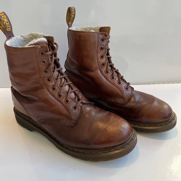 Dr. Martens 1460 Winter Fur Boots - Picture 2 of 9